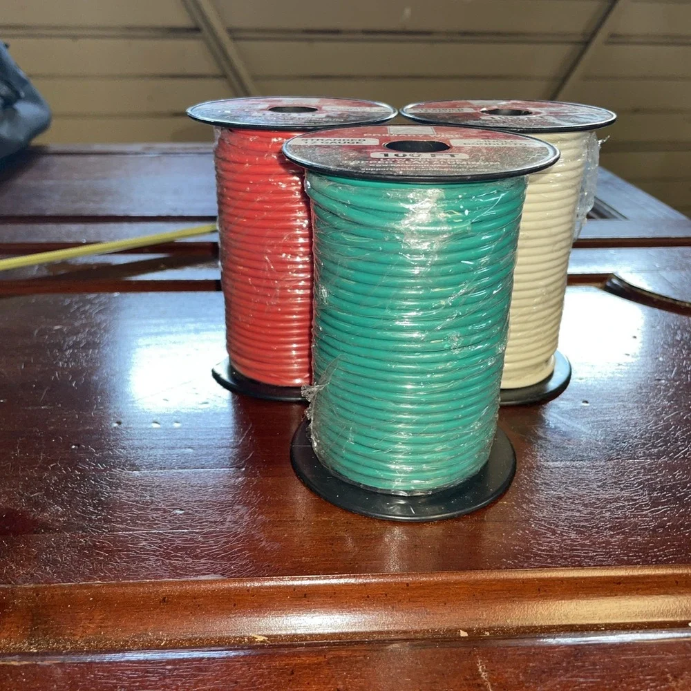 3 Wire Spools‎ - 12 Gauge Stranded Single Conductor Low Voltage 100ft Red White